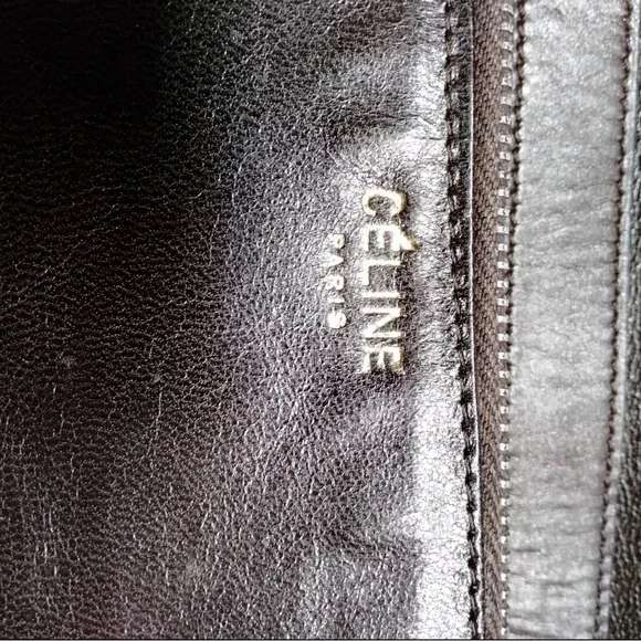 CELINE Shoulder Bag Brown Leather - Picture 9 of 12